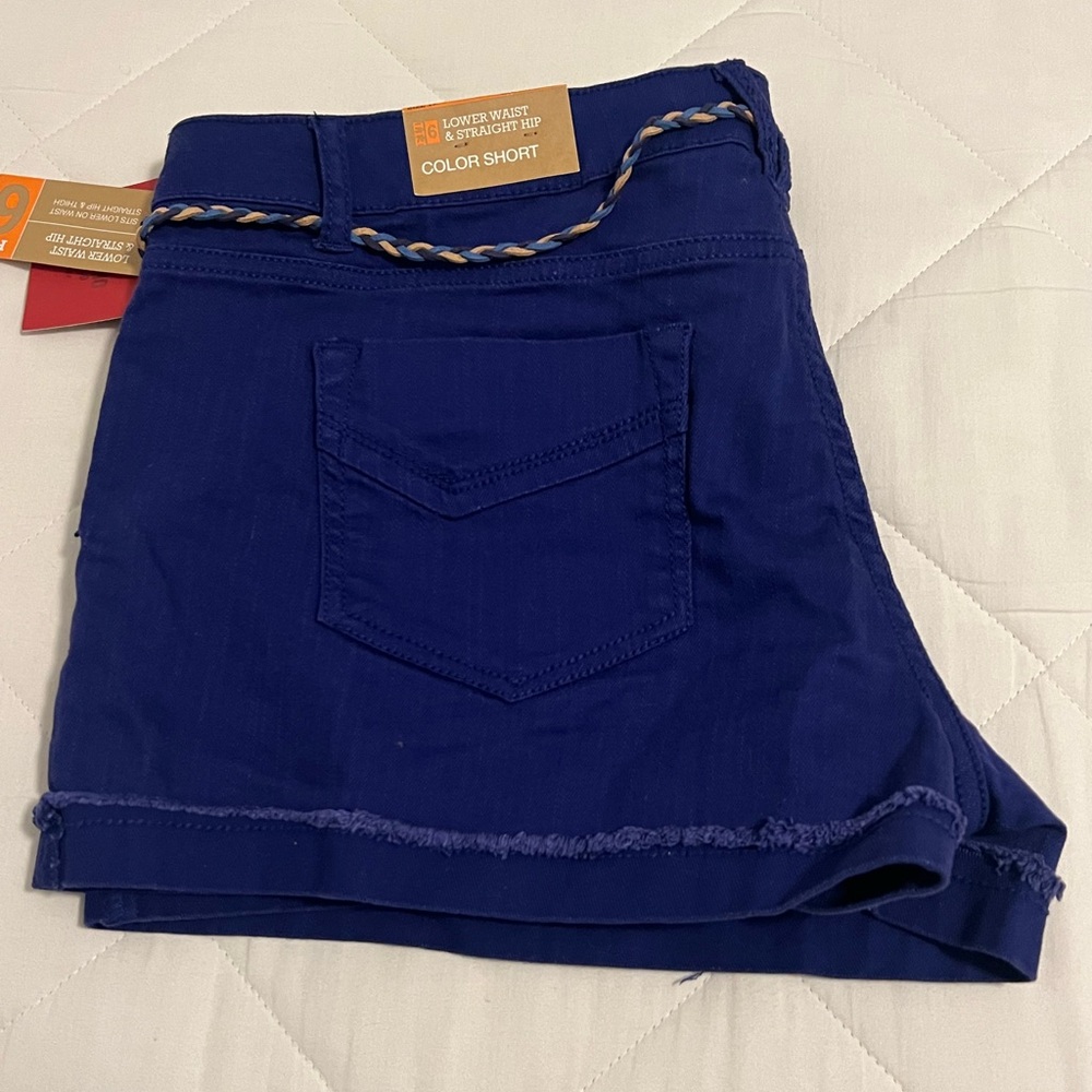 Mossimo Supply Co. Royal Blue Shorts with Braided Detail